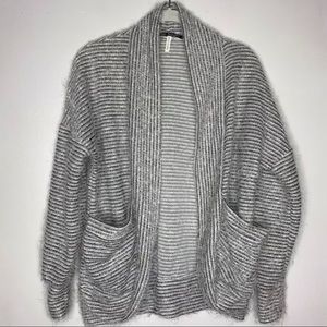 The Hanger Eyelash‎ Black & White Open Cardigan